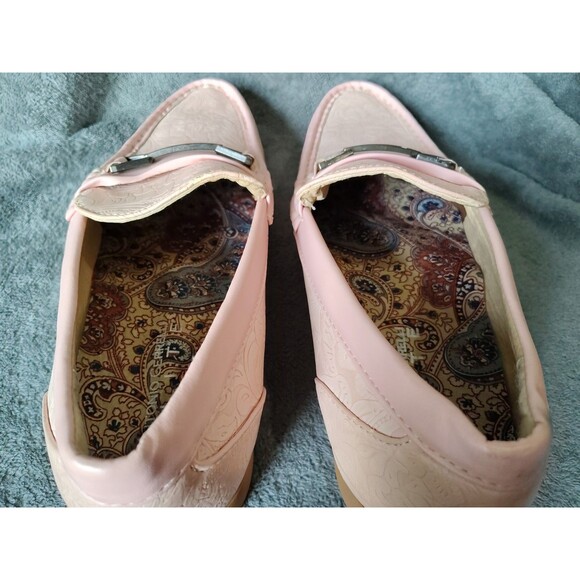 Antonio Cerrelli Elite Shoes Mens 8.5 Pink Embossed Loafers Slip On Dress Peach main image 13